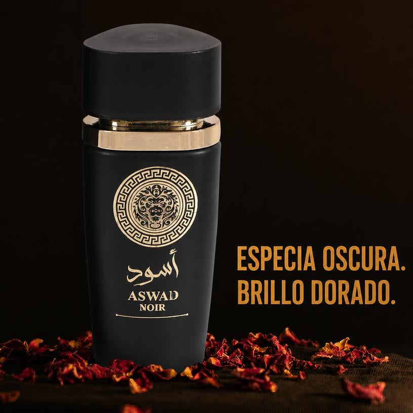 Aswad Noir Eau de Parfum Oriental Amaderado Especiado Ambar Vainilla Hombre 100ml
