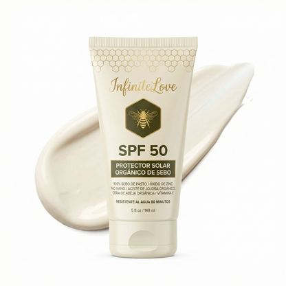 Protector Solar Mineral de Sebo SPF 50 – Hidratación y Protección Total