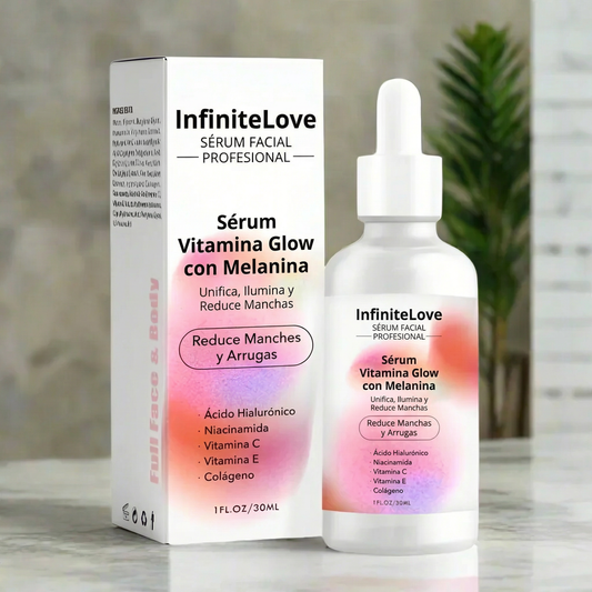Sérum Vitamina Glow con Melanina – Unifica, Ilumina y Reduce Manchas