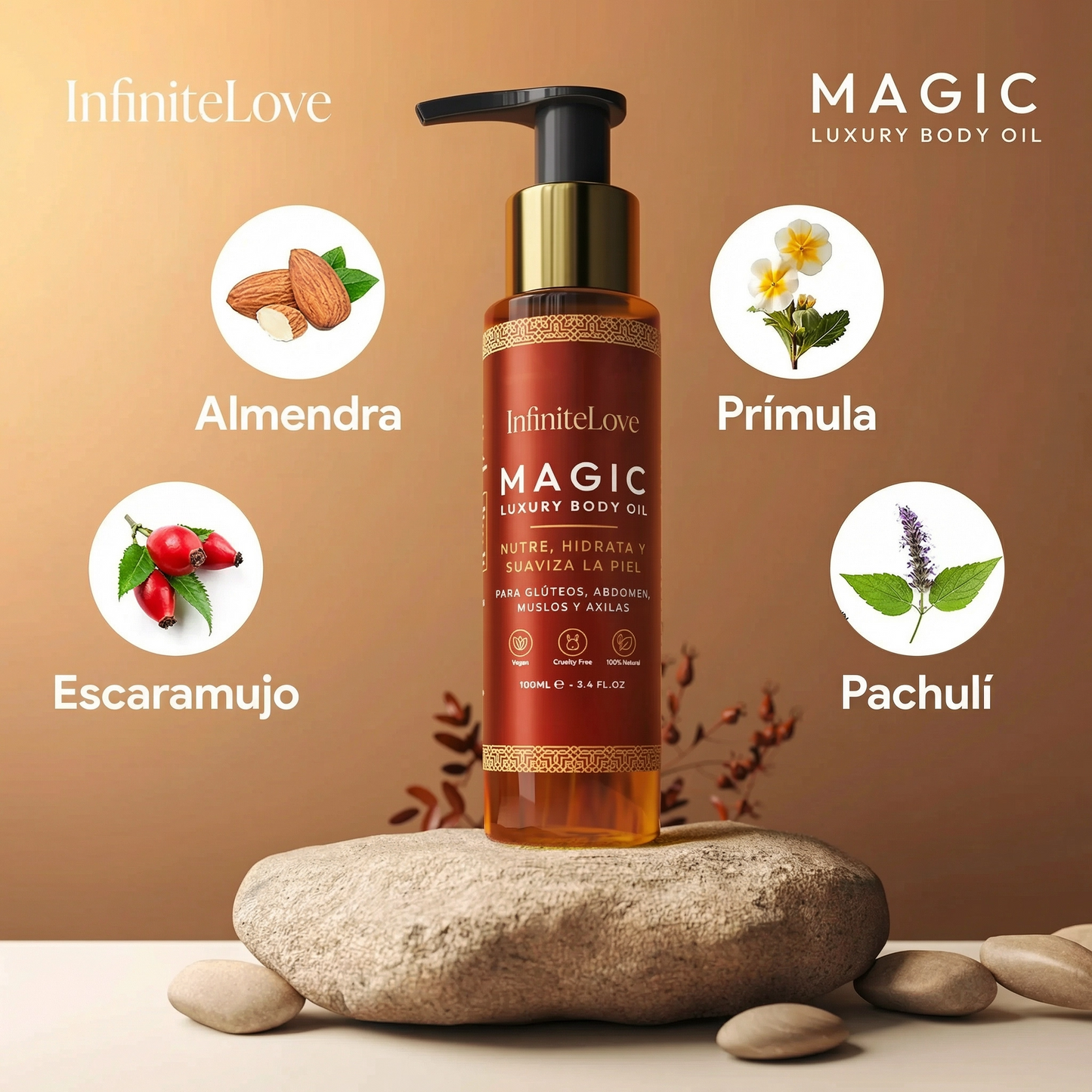 Aceite Corporal ElasticSkin™ – Estrías, Manchas y Piel Firme