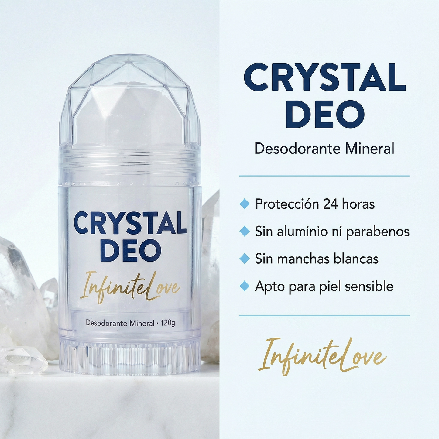 Desodorante Crystal Natural 24H – Protección Sin Químicos