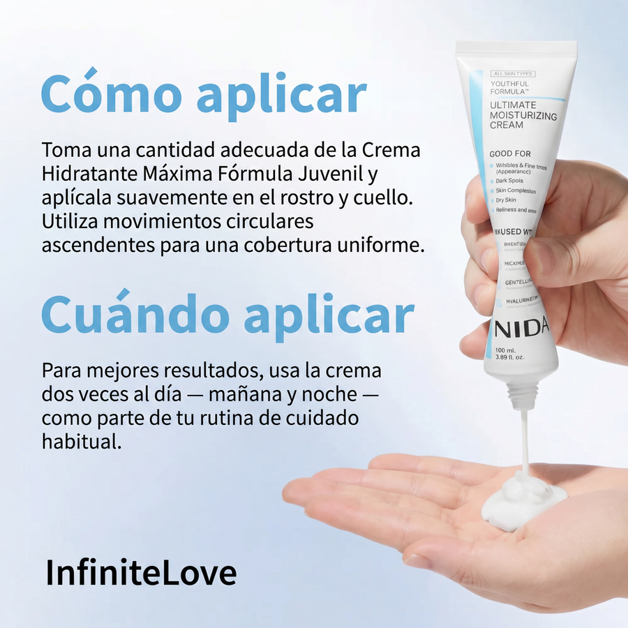 Cómo aplicar: rostro y cuello, mañana y noche