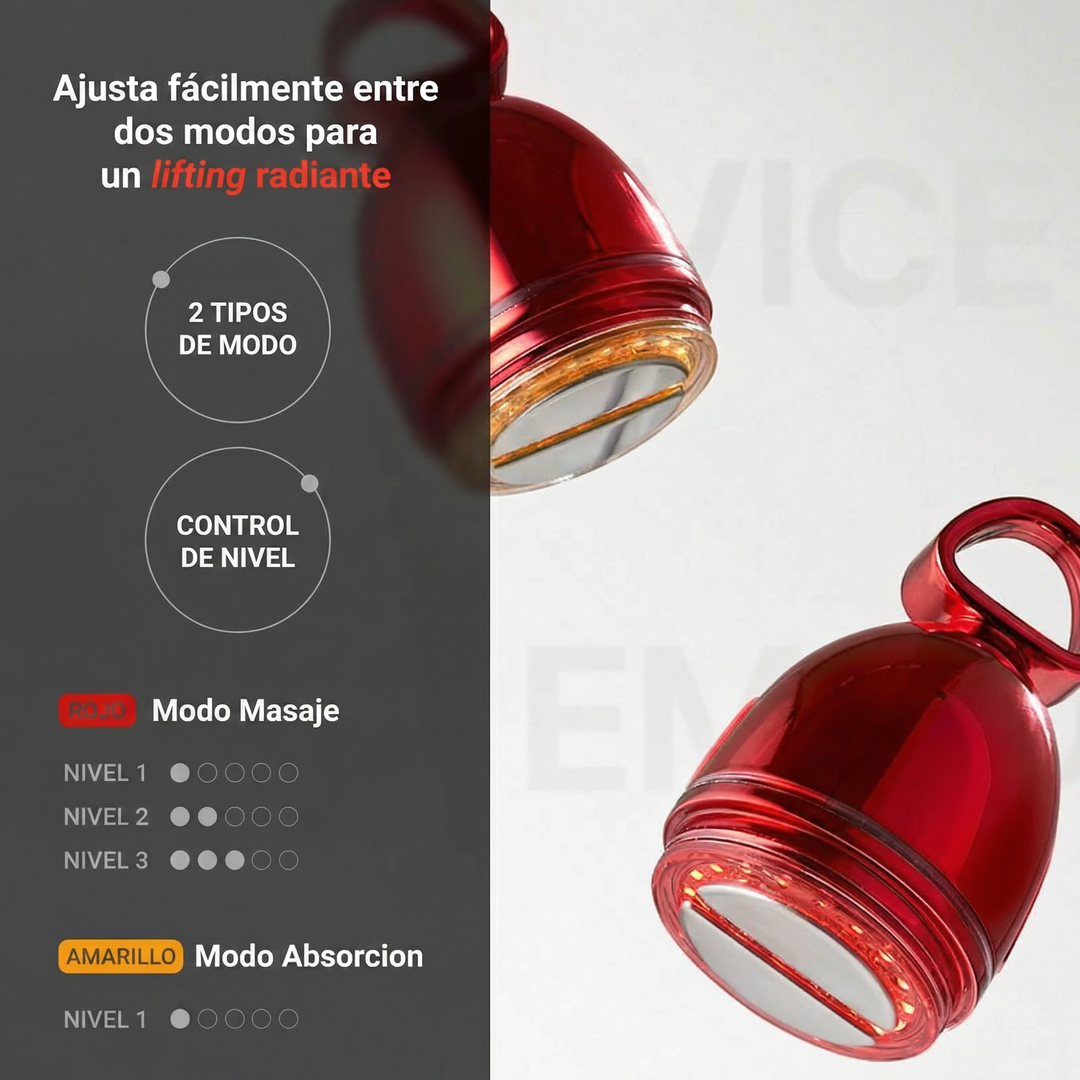 Crema Lifting con Dispositivo EMS y Luz LED – Efecto Reafirmante y Glow Profesional en Casa