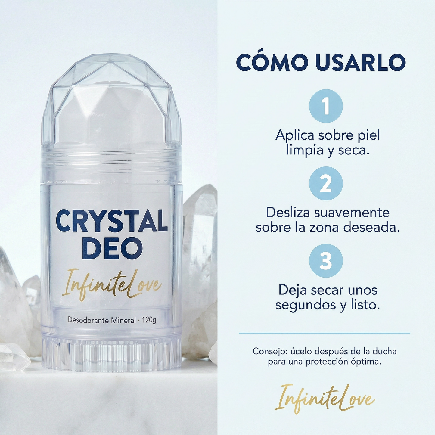 Desodorante Crystal Natural 24H – Protección Sin Químicos