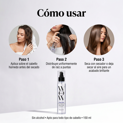 Spray Secado Rápido Anti-Frizz – Cabello Suave y Brillante al Instante