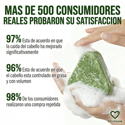 Champú Sólido Anticaída – Fortalece Raíces y Reduce la Caída del Cabello