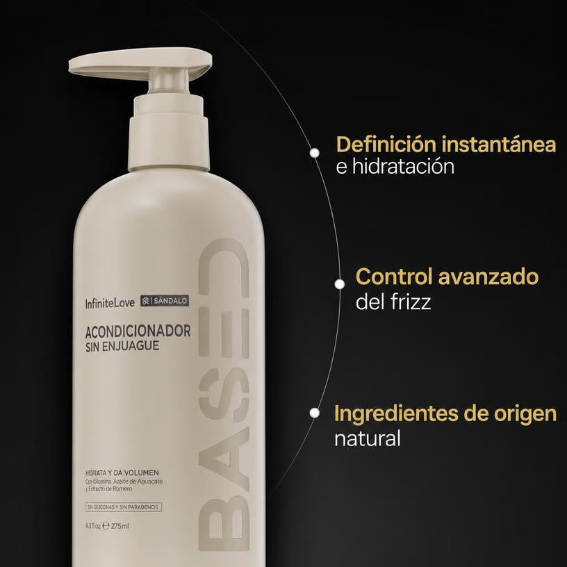 Acondicionador Sin Aclarado Hidratación y Definición Rizos Sin Siliconas 275ml