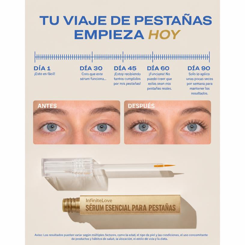 Sérum Esencial Pestañas — Biotina y Aminoácidos Clínicamente Testado 2ml