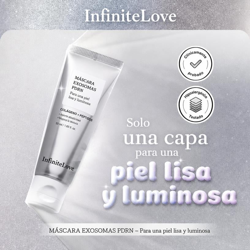 Mascarilla PDRN Exosome Glaze Peel-Off Colágeno Péptidos Efecto Glass Skin K-Beauty 50ml