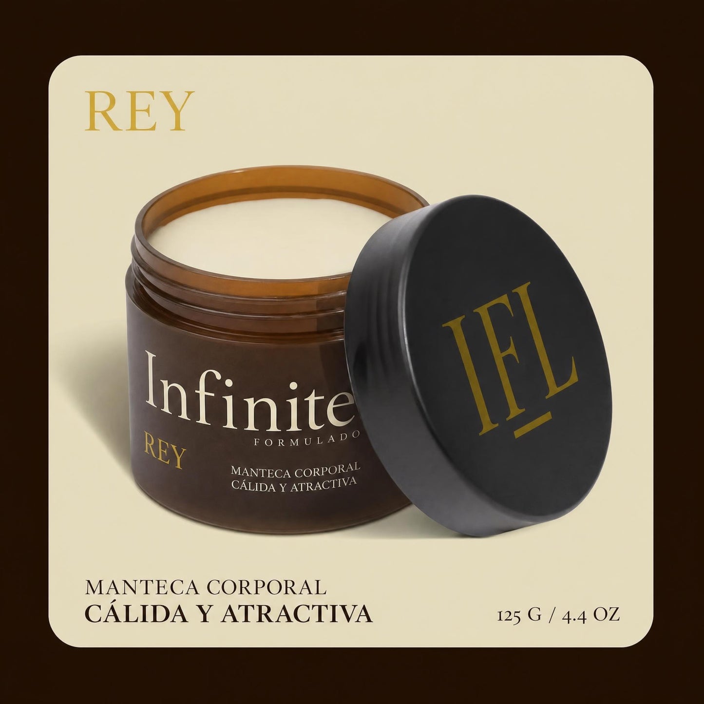 InfiniteLove Ámbar Real — Manteca Corporal Perfumada 125 g