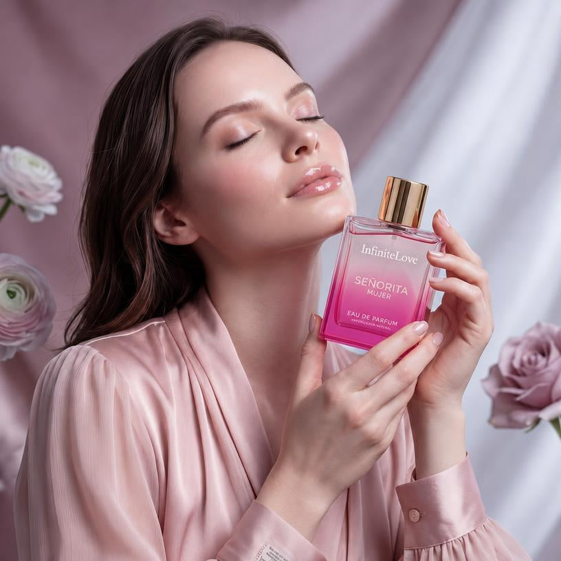Senorita Woman Eau de Parfum Floral Frutal Romántico Peonía Granada Almizcle Mujer 100ml