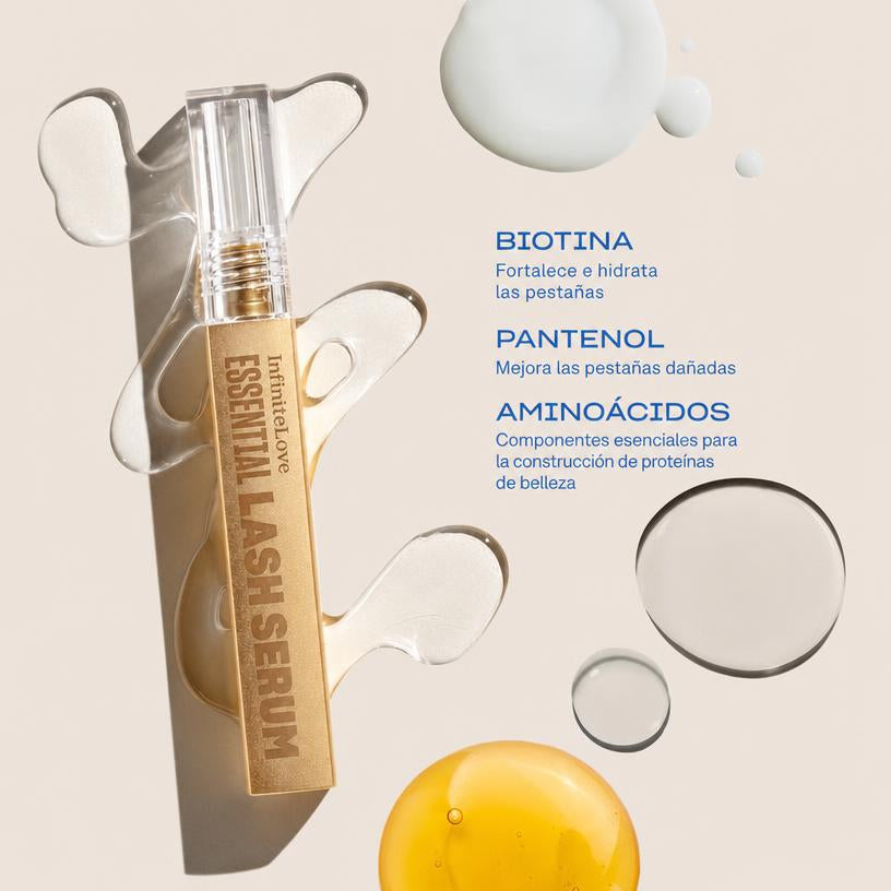 Sérum Esencial Pestañas — Biotina y Aminoácidos Clínicamente Testado 2ml