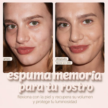 Base de Maquillaje Hidratante Timeless · Sérum 24h + Brocha de Regalo