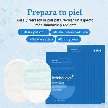 Discos Peeling Exfoliantes Doble Cara Zero Pore Rostro y Cuerpo K-Beauty 8uds
