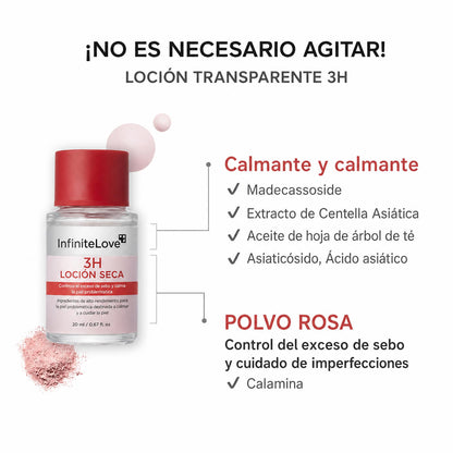 InfiniteLove Punto Rosa — Loción Secante con Calamina y Ácido Salicílico 20 ml