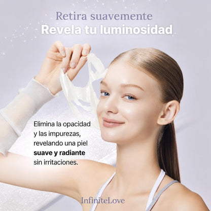 Mascarilla PDRN Exosome Glaze Peel-Off Colágeno Péptidos Efecto Glass Skin K-Beauty 50ml