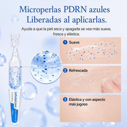 Hydra8D — Ampollas Coreanas de PDRN y Ácido Hialurónico 8D · Efecto Relleno Sin Agujas · 30 días