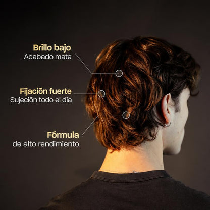 Arcilla Capilar Fijación Fuerte Acabado Mate Volumen Textura Ingredientes Naturales Hombre 85g