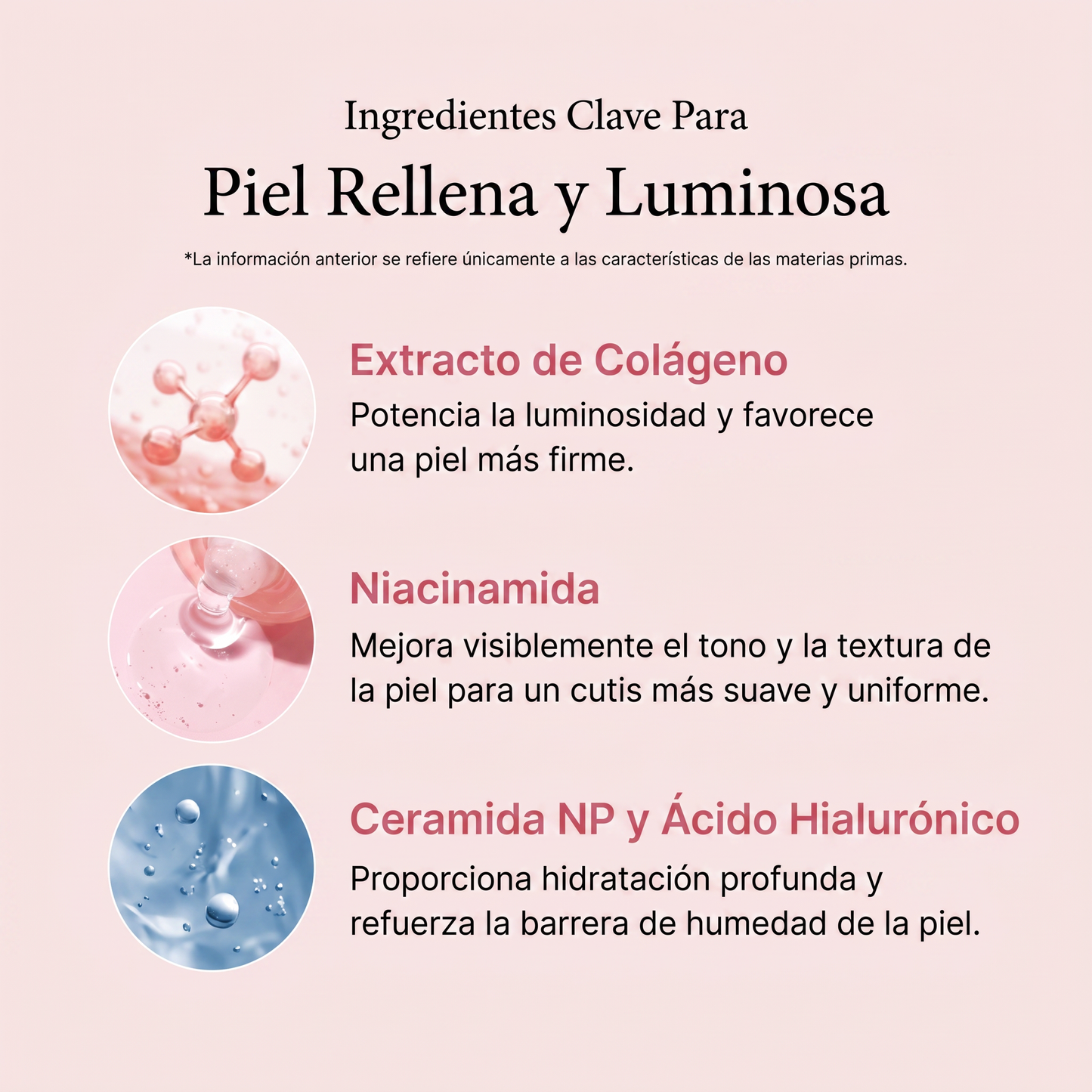 Ingredientes Clave Piel Rellena Luminosa