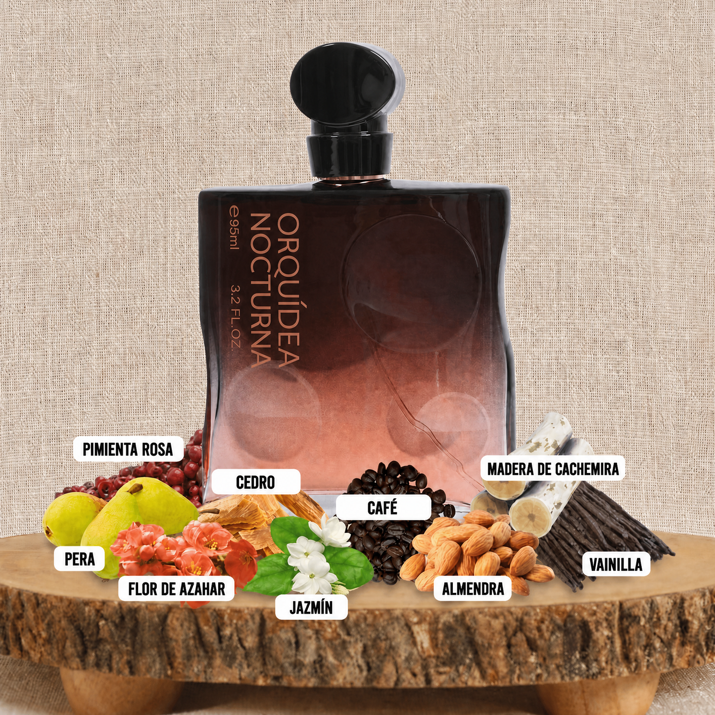 Orquídea Nocturna — Eau de Parfum dulce y envolvente para mujer · 95 ml