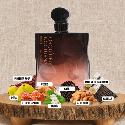 Orquídea Nocturna — Eau de Parfum dulce y envolvente para mujer · 95 ml