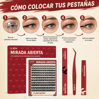 Mirada Abierta — Kit Completo de Pestañas por Grupos