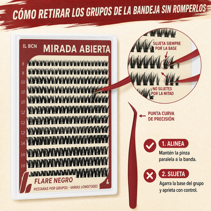 Mirada Abierta — Kit Completo de Pestañas por Grupos
