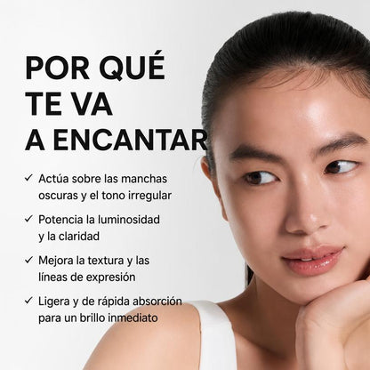 Sérum Vitamina C Booster Shot Glutatión Luminosidad Tono Uniforme K-Beauty 30ml