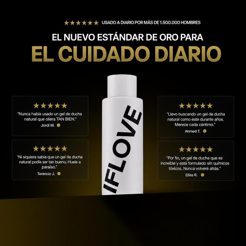 Body Wash Gel de Ducha Hidratante Ácido Hialurónico Manteca de Karité Miel de Manuka Hombre 475ml