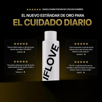 Body Wash Gel de Ducha Hidratante Ácido Hialurónico Manteca de Karité Miel de Manuka Hombre 475ml
