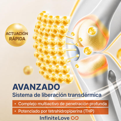 Crema de Masaje Articular Efecto Frío Cúrcuma Glucosamina Condroitina MSM Ácido Hialurónico 100ml