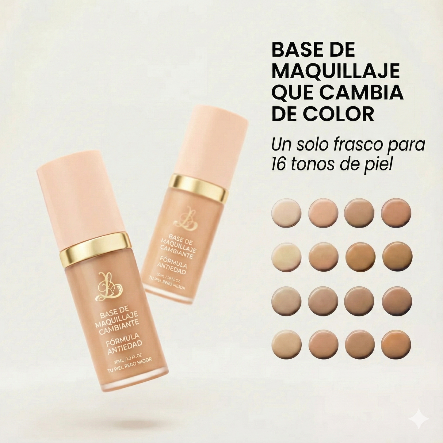 Base de Maquillaje Antiedad SPF 50 - Se Adapta a tu Piel