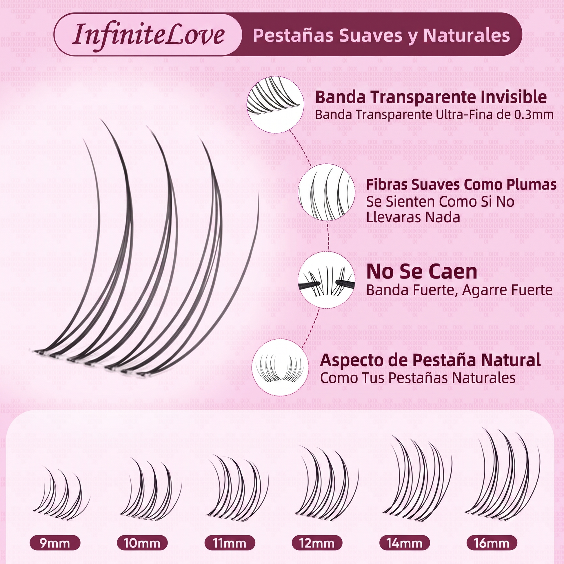 Pestañas Suaves y Naturales InfiniteLove