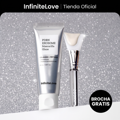 Mascarilla PDRN Exosome Glaze Peel-Off Colágeno Péptidos Efecto Glass Skin K-Beauty 50ml