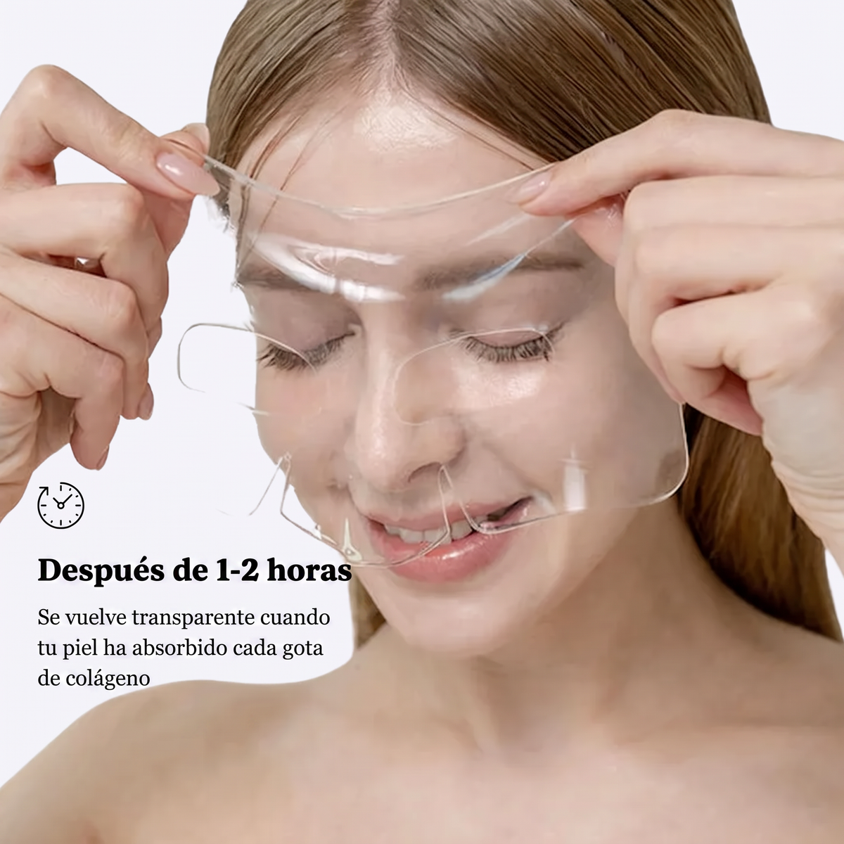 Cambio visual del hidrogel InfiniteGlow durante el tiempo de uso