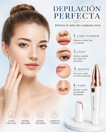 Depiladora Facial y de Cejas 2 en 1
