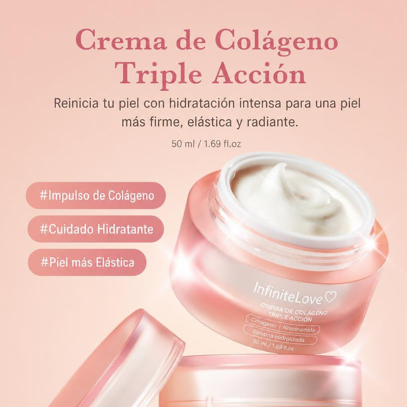 Crema Triple Colágeno — Niacinamida y Elastina Antiedad 50ml