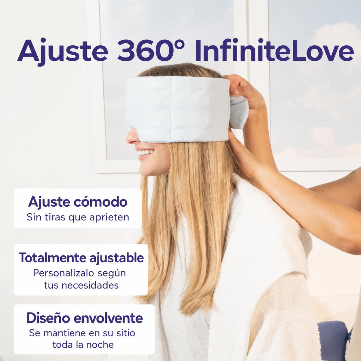 InfiniteLove Nube Nocturna — Antifaz Lastrado Reversible 180 g