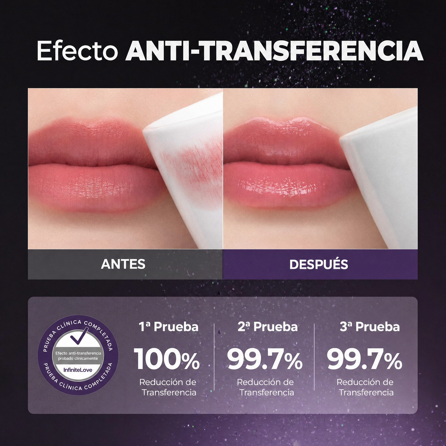 Fijador Mágico de Labios - Top Coat Anti-Transferencia con Brillo Cristalino 4ml