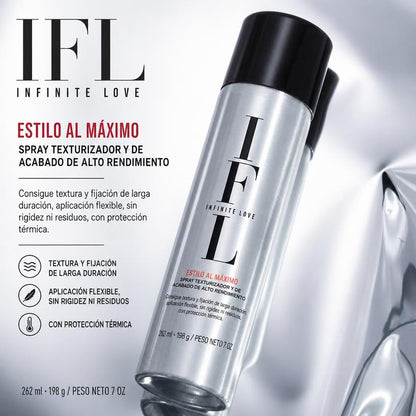 Spray Texturizador Estilo al Máximo — Volumen y Textura con Protección Térmica 262 ml