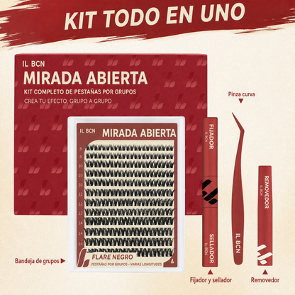 Mirada Abierta — Kit Completo de Pestañas por Grupos