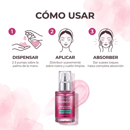 Pink Glow - Sérum en Gel con PDRN de Salmón y Colágeno 30ml