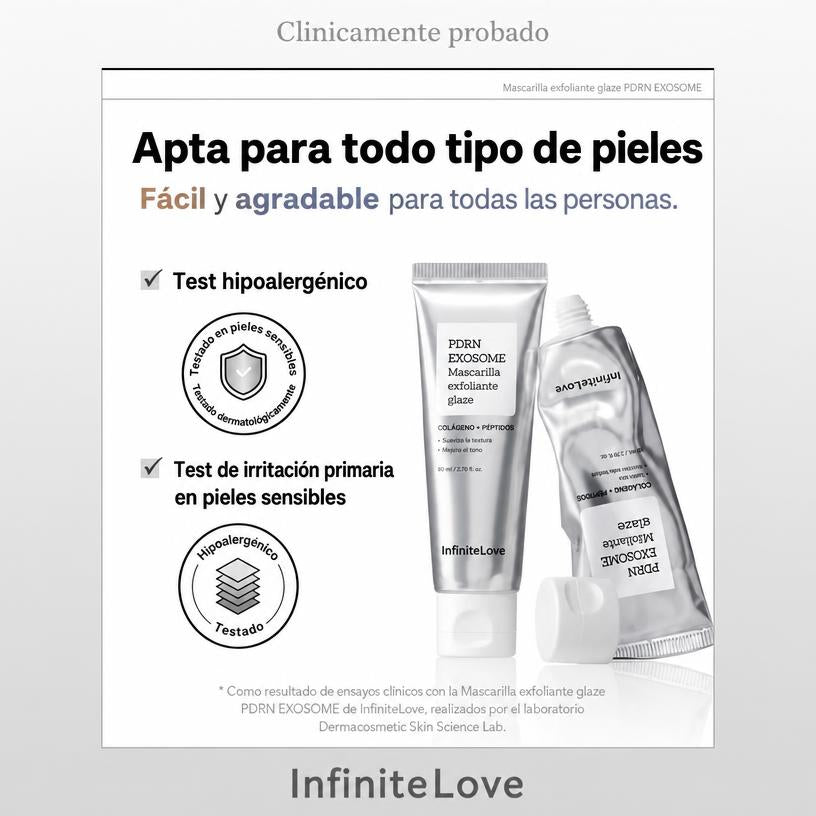 Mascarilla PDRN Exosome Glaze Peel-Off Colágeno Péptidos Efecto Glass Skin K-Beauty 50ml