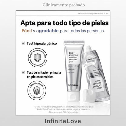 Mascarilla PDRN Exosome Glaze Peel-Off Colágeno Péptidos Efecto Glass Skin K-Beauty 50ml