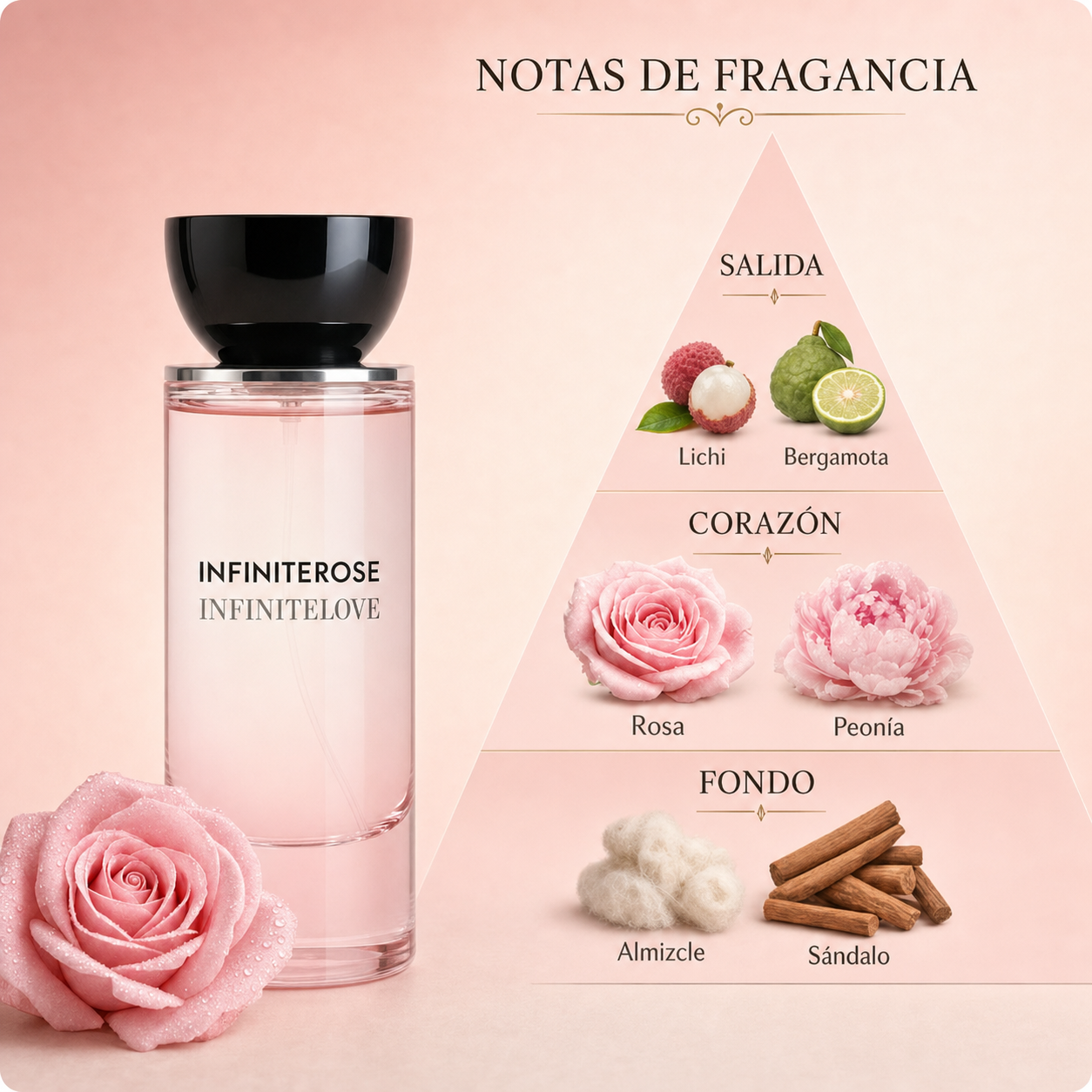 InfiniteRose® | Extrait De Parfum 50ml | Fragancia Floral Premium de Larga Duración