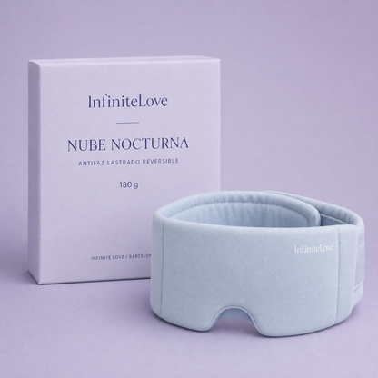 InfiniteLove Nube Nocturna — Antifaz Lastrado Reversible 180 g