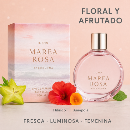 Marea Rosa | Eau de Parfum Floral y Afrutado para Mujer 100 ml
