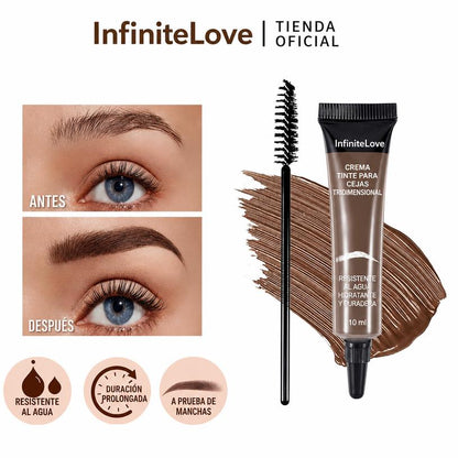 Crema Tinte de Cejas Tridimensional Resistente al Agua Larga Duracion Efecto Microblading 10ml