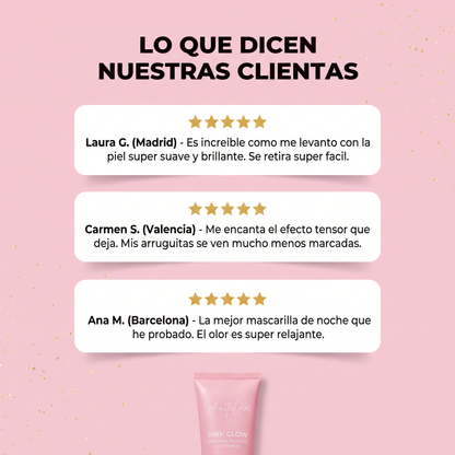 Pink Glow - Mascarilla Nocturna de Envoltura con PDRN y Cafeína 75ml