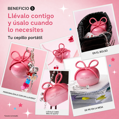 Lazo Seda — Cepillo Desenredante Portátil con Tapa Protectora